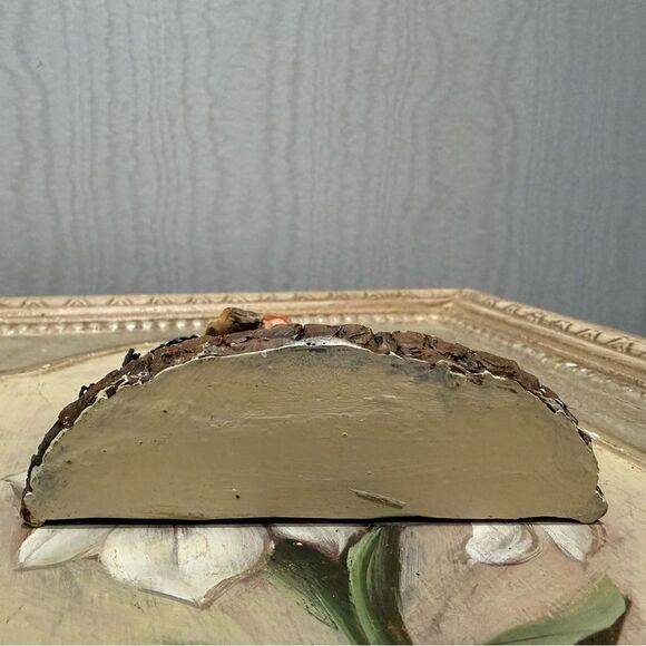 Vintage Kurt Adler Nativity Scene Ornament Faux Wood Bark 3D Tag Attached - Picture 7 of 13